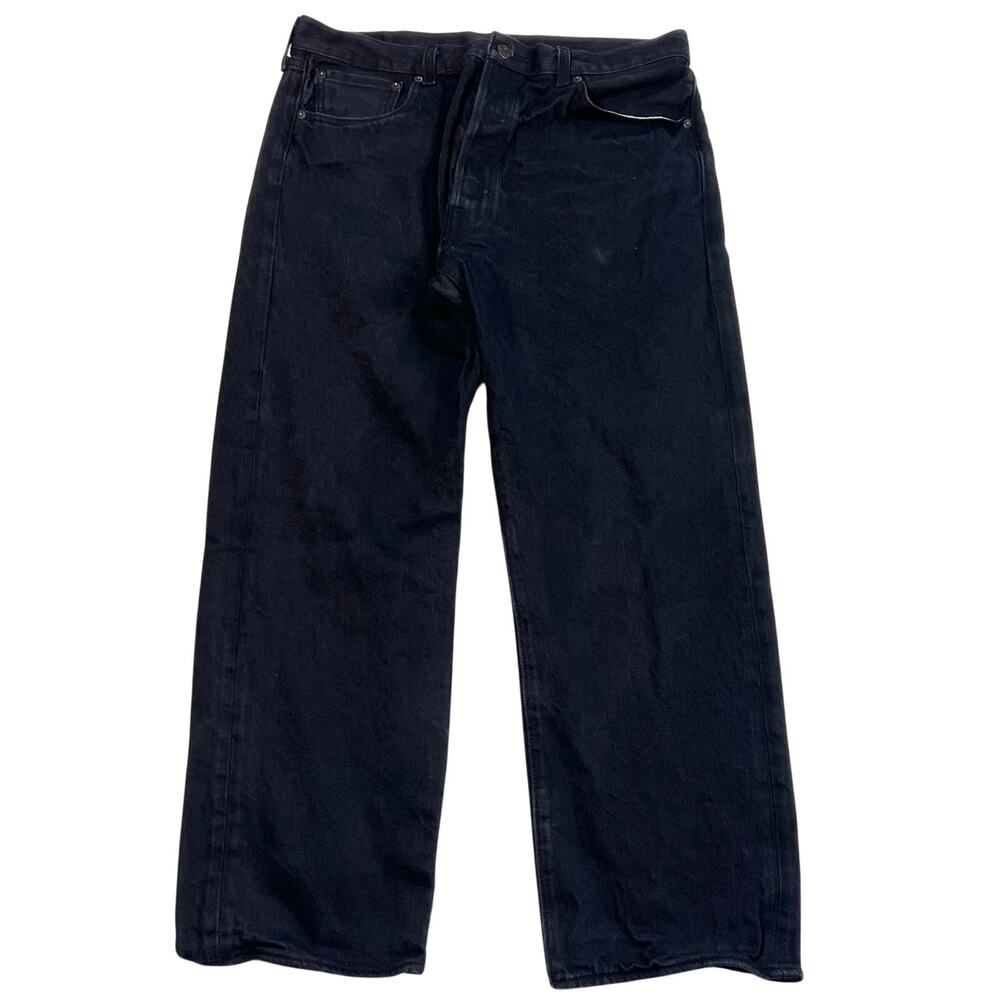 Levi's Premium 501 Original Jeans 36X30 Button Fly Straight Leg Black
